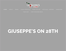 Tablet Screenshot of giuseppeson28th.com